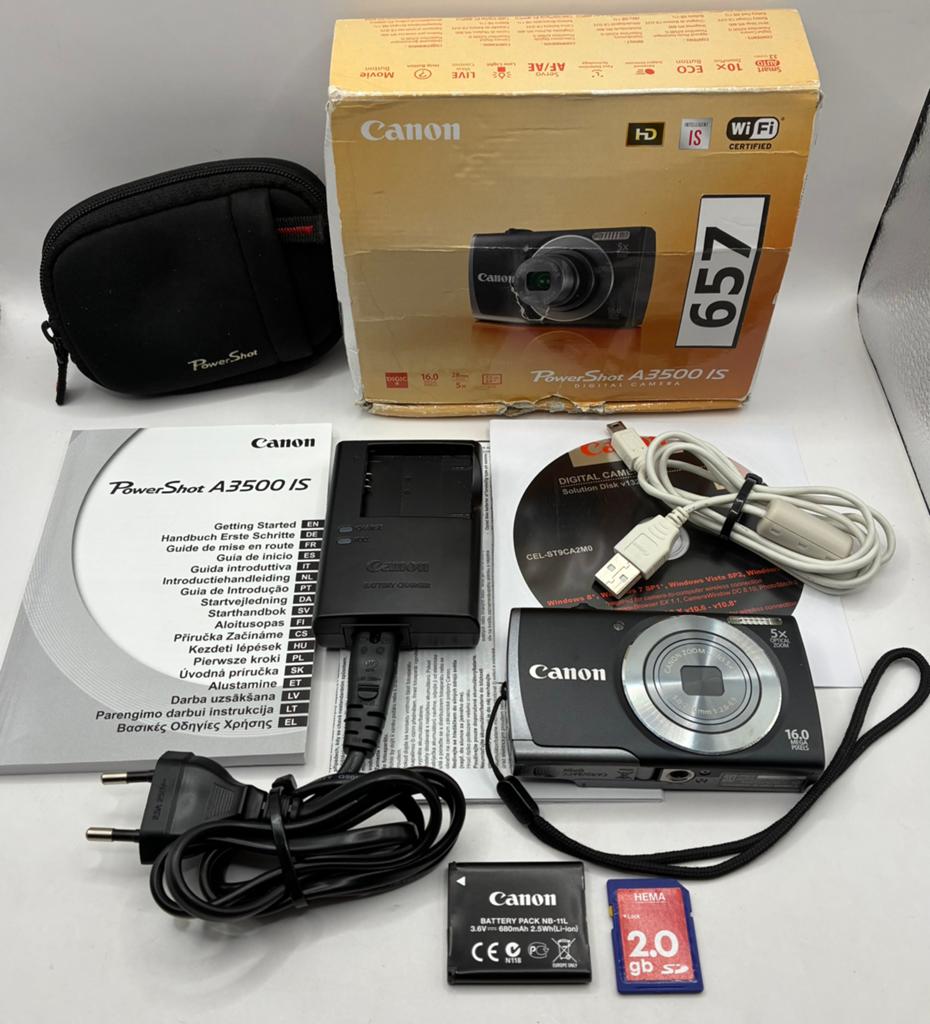 Canon PowerShot A3500 IS - compact camera, Ophalen of Verzenden, Zo goed als nieuw, Canon, 8 keer of meer