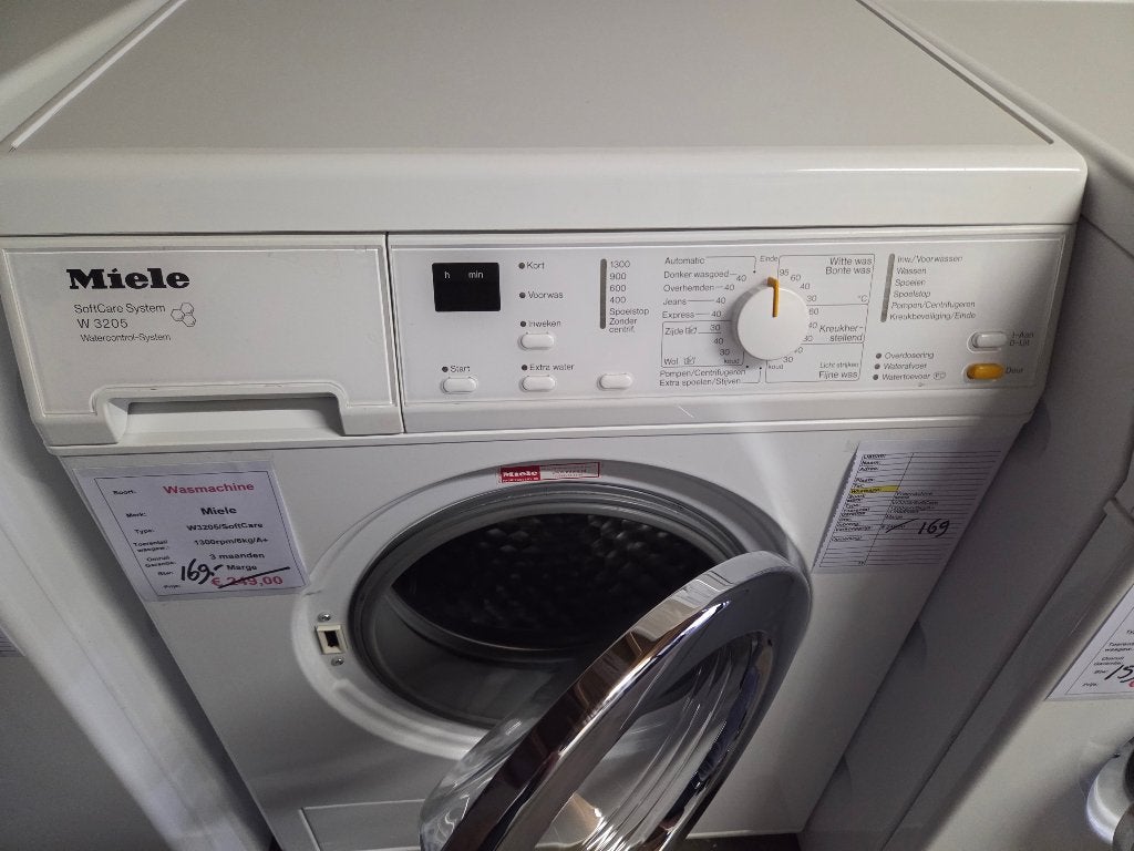 wasmachine - Miele - 6kg - A+ UITVERKOOP!, Ophalen, Miele, 1200 tot 1600 toeren, 6 tot 8 kg