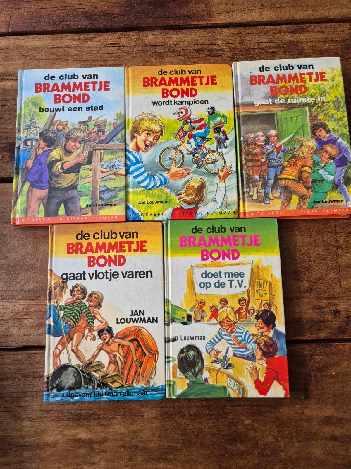De Club van Brammetje Bond - 5 boeken van Jan Louwman, Ophalen of Verzenden, Gelezen, Jan Louwman, Fictie algemeen