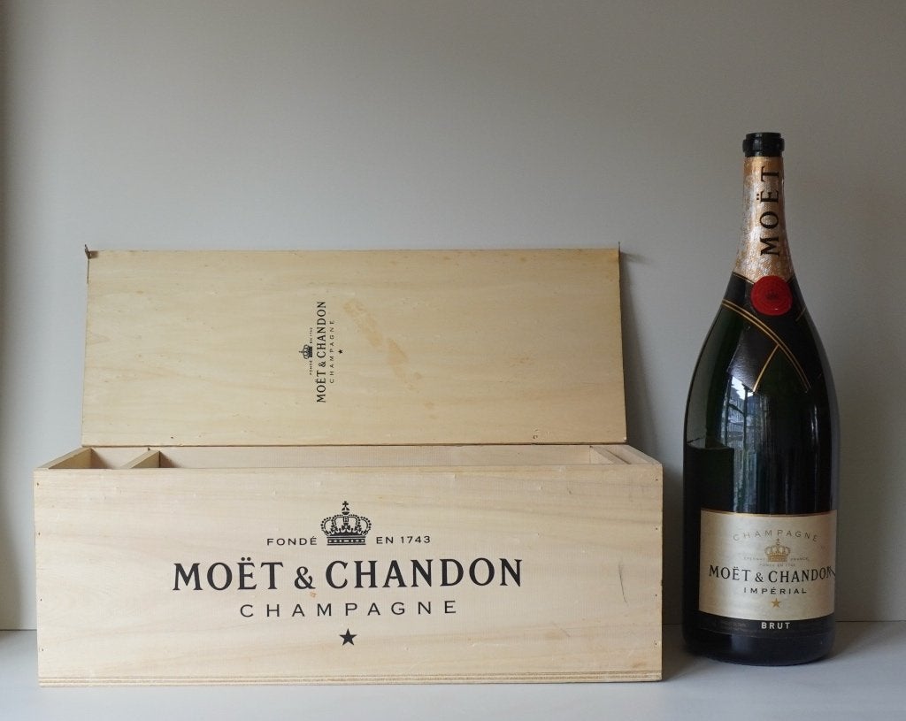 LEEG Methusalem 6 liter Moet & Chandon champagne kist, Ophalen, Gebruikt, Frankrijk, Champagne