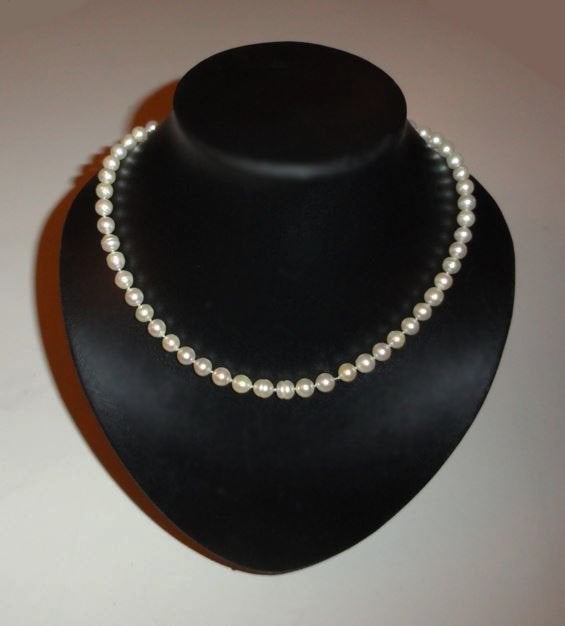 Ketting parels cultivé, Sieraden, Tassen en Uiterlijk, Verzenden, Zo goed als nieuw, Overige kleuren, Zilver