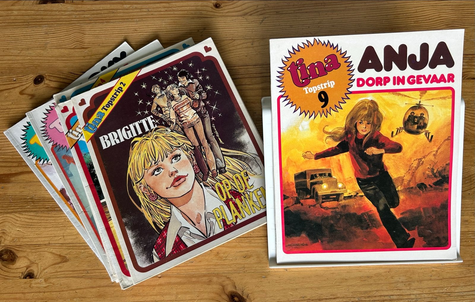 Tina Topstrip  stripboeken, 6 softcovers samen voor, Meerdere stripboeken, Ophalen of Verzenden, Gelezen