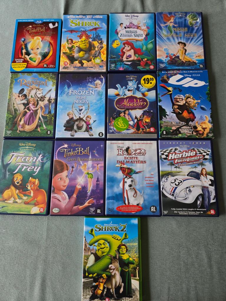 Set kinderfilms, Cd's en Dvd's, Dvd's | Kinderen en Jeugd, Alle leeftijden, Ophalen of Verzenden, Gebruikt