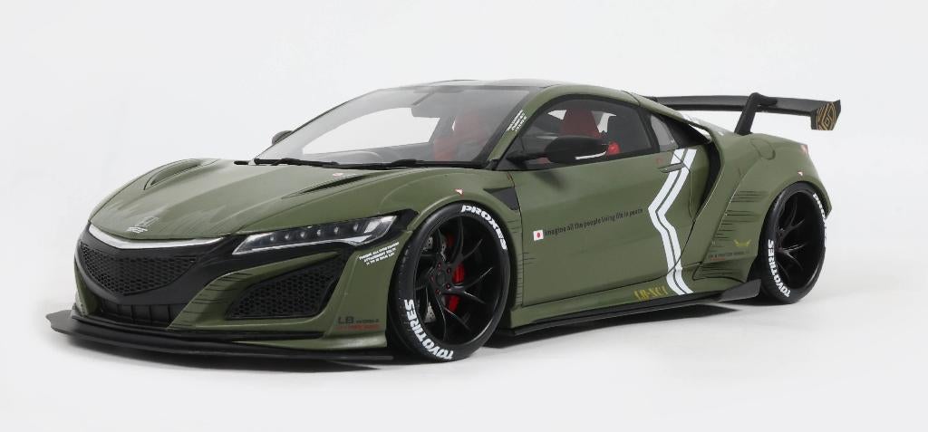 JSN GT Spirit 1:18 Honda LB - Work NSX Kaki Mate 206, Hobby en Vrije tijd, Modelauto's | 1:18, Overige merken, -, Nieuw, Ophalen of Verzenden