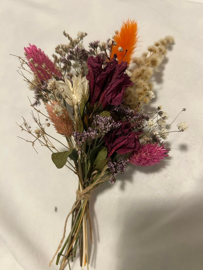 Mooie corsage met droogbloemen, Ophalen of Verzenden, Zo goed als nieuw