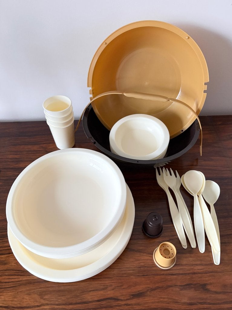 Vintage Retro Milton picknickset, iconisch design jaren 70, Ophalen of Verzenden, Huis en Inrichting