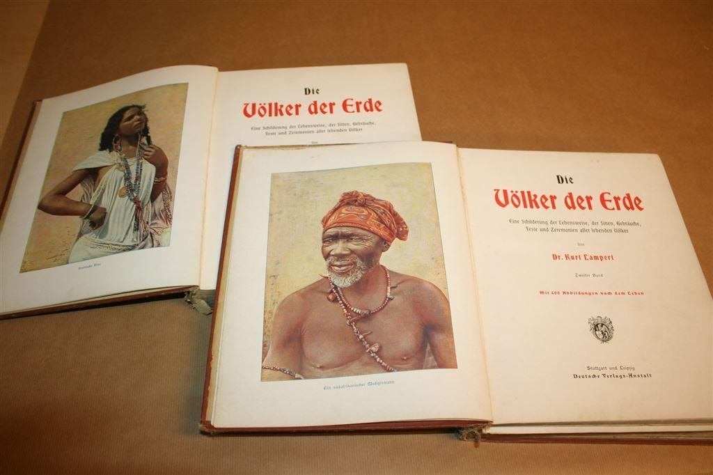 Die völker der Erde - Dr. Kurt Lampert - Deel 1 en 2 - 1902, Ophalen of Verzenden