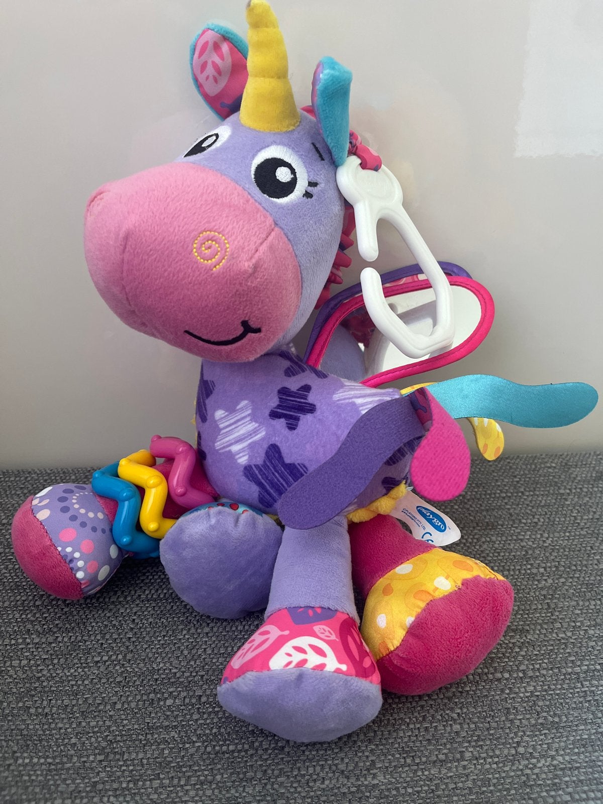Playgro eenhoorn speeltje voor baby's, Ophalen, Zo goed als nieuw, Rammelaar
