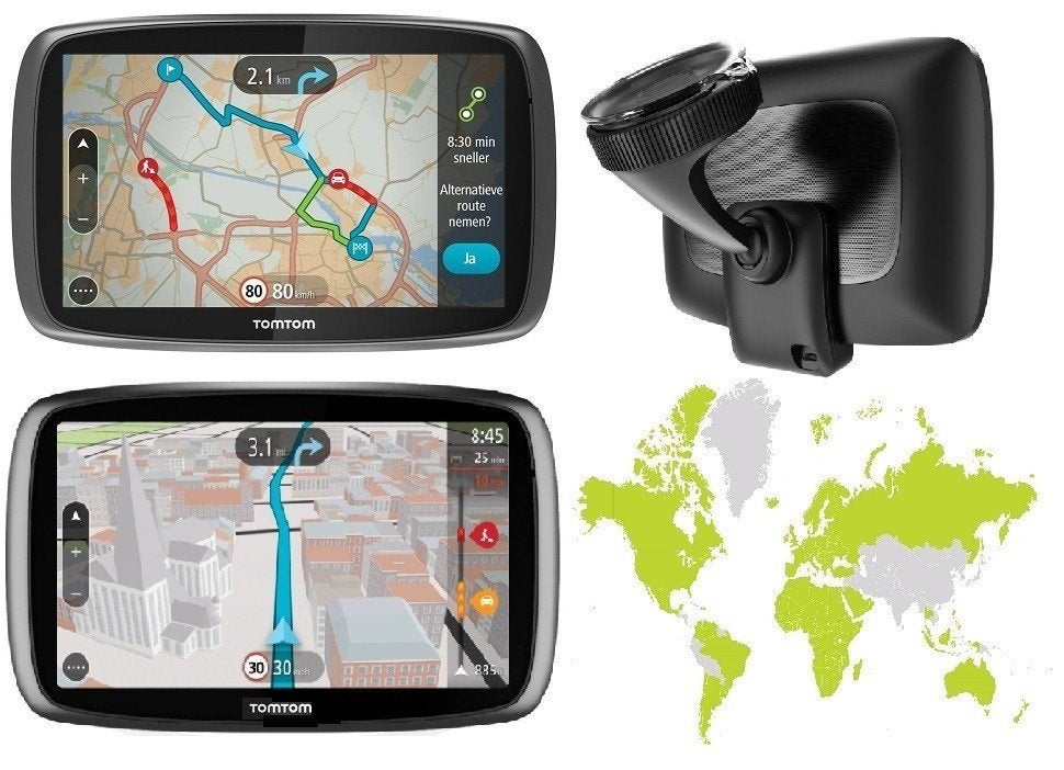 TomTom met werelddekking met o/a: USA, Canada + vele landen., Ophalen of Verzenden, Zo goed als nieuw