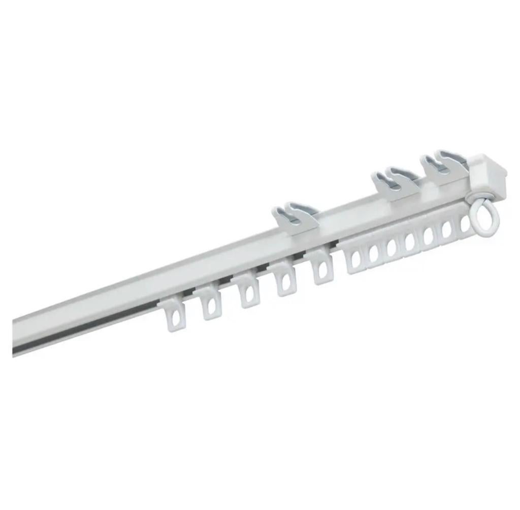 Nieuw: 400cm Professionele gordijnrail aluminium van Kwantum, Huis en Inrichting, Ophalen, Nieuw, Wit