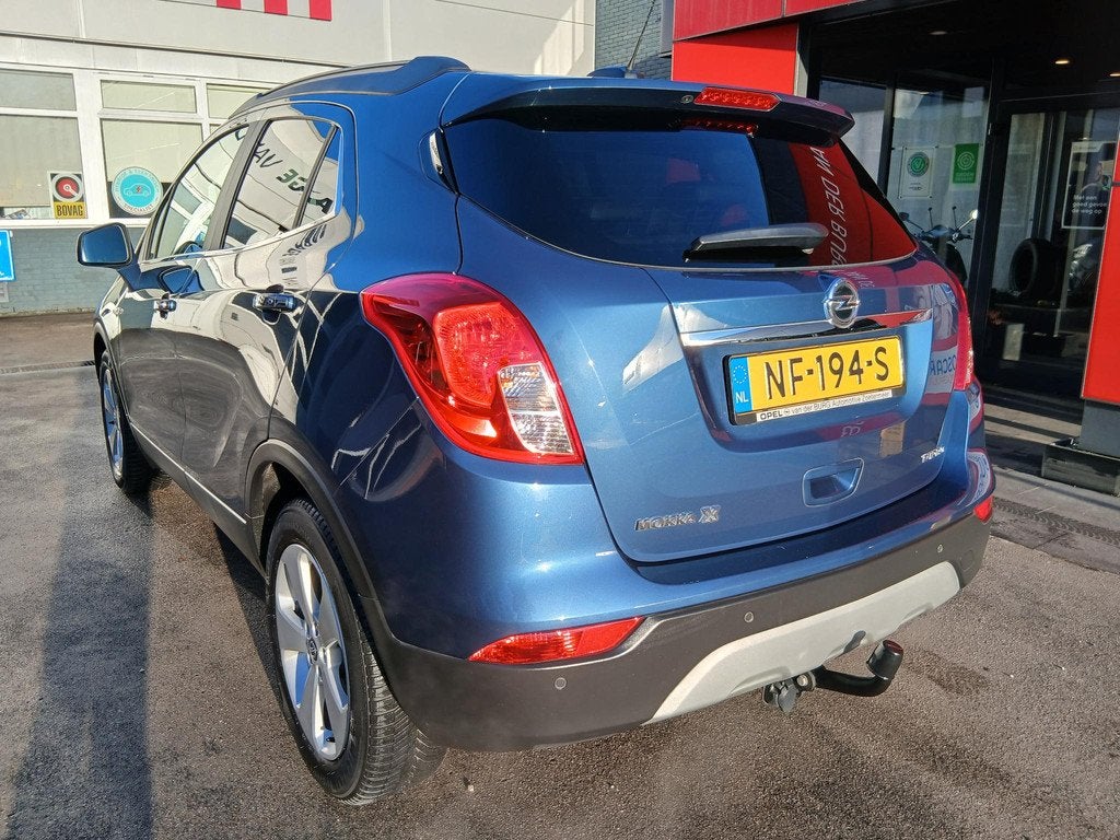 Opel Mokka X 1.4 Turbo Innovation Trekhaak, Auto's, Voorwielaandrijving, 12 maanden, Gebruikt, Blauw