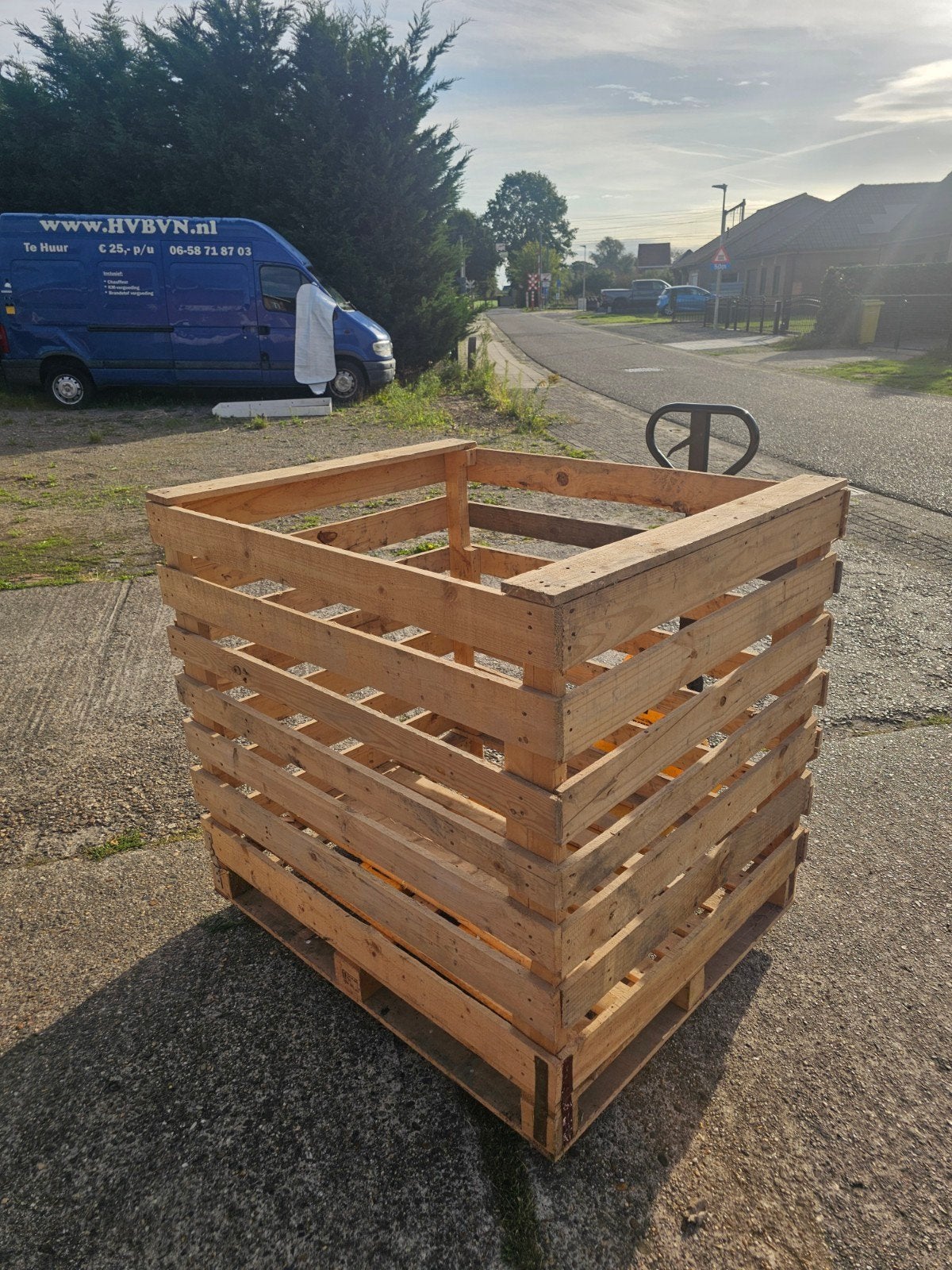 3x Stevige houten kist 100x100x100cm - Ideaal voor opslag, Ophalen, Gebruikt, 100 cm of meer, 60 cm of meer