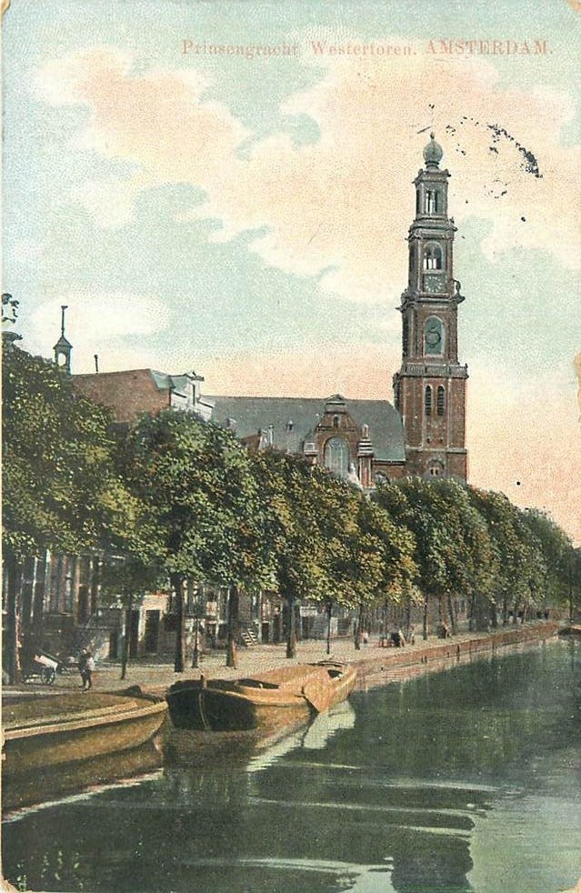 304-231-049 Amsterdam Prinsengracht Westertoren, Ophalen of Verzenden, Voor 1920, Noord-Holland