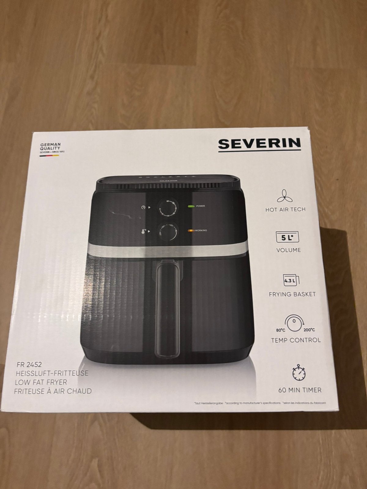 Severin airfryer ( nieuw), Witgoed en Apparatuur, Ophalen, Nieuw