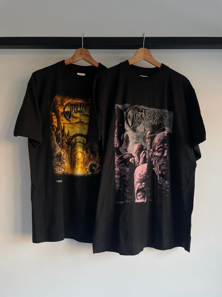 Vintage Obituary Shirts, Ophalen of Verzenden, Zo goed als nieuw, Maat 56/58 (XL), Zwart