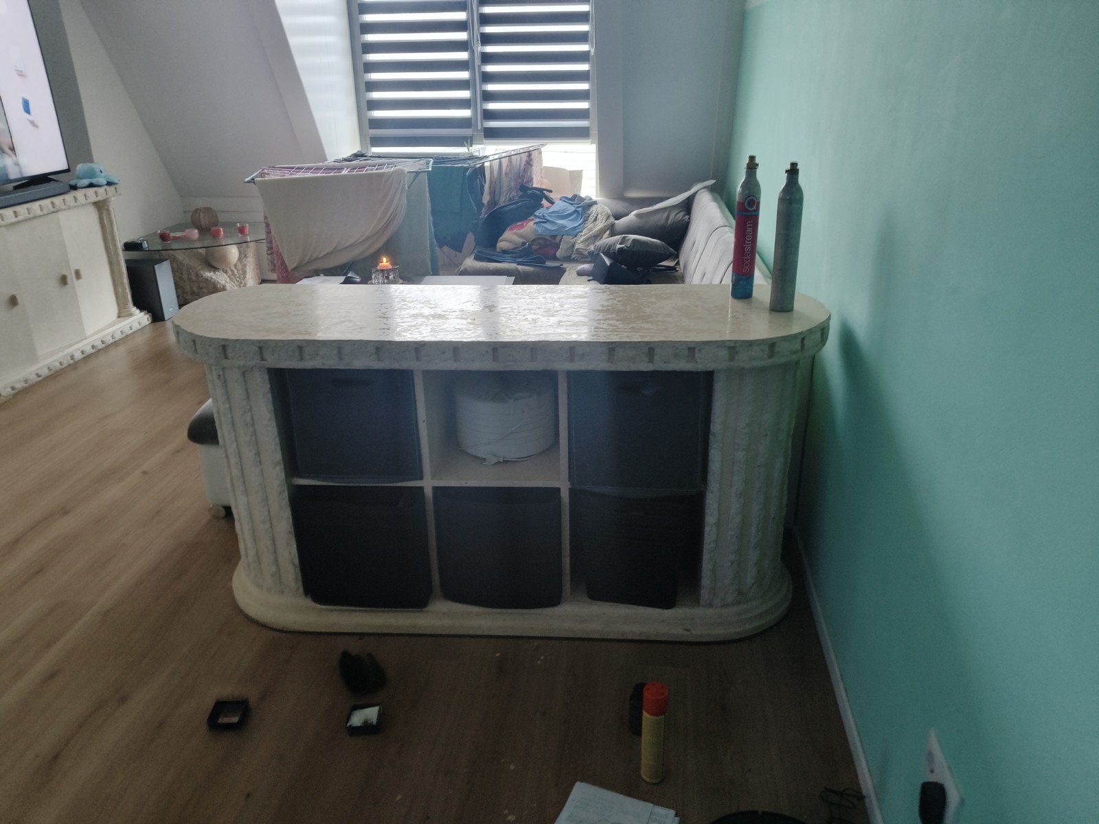 Bar/Dressoir met opbergruimte - 88x170x55 cm, Ophalen, Gebruikt