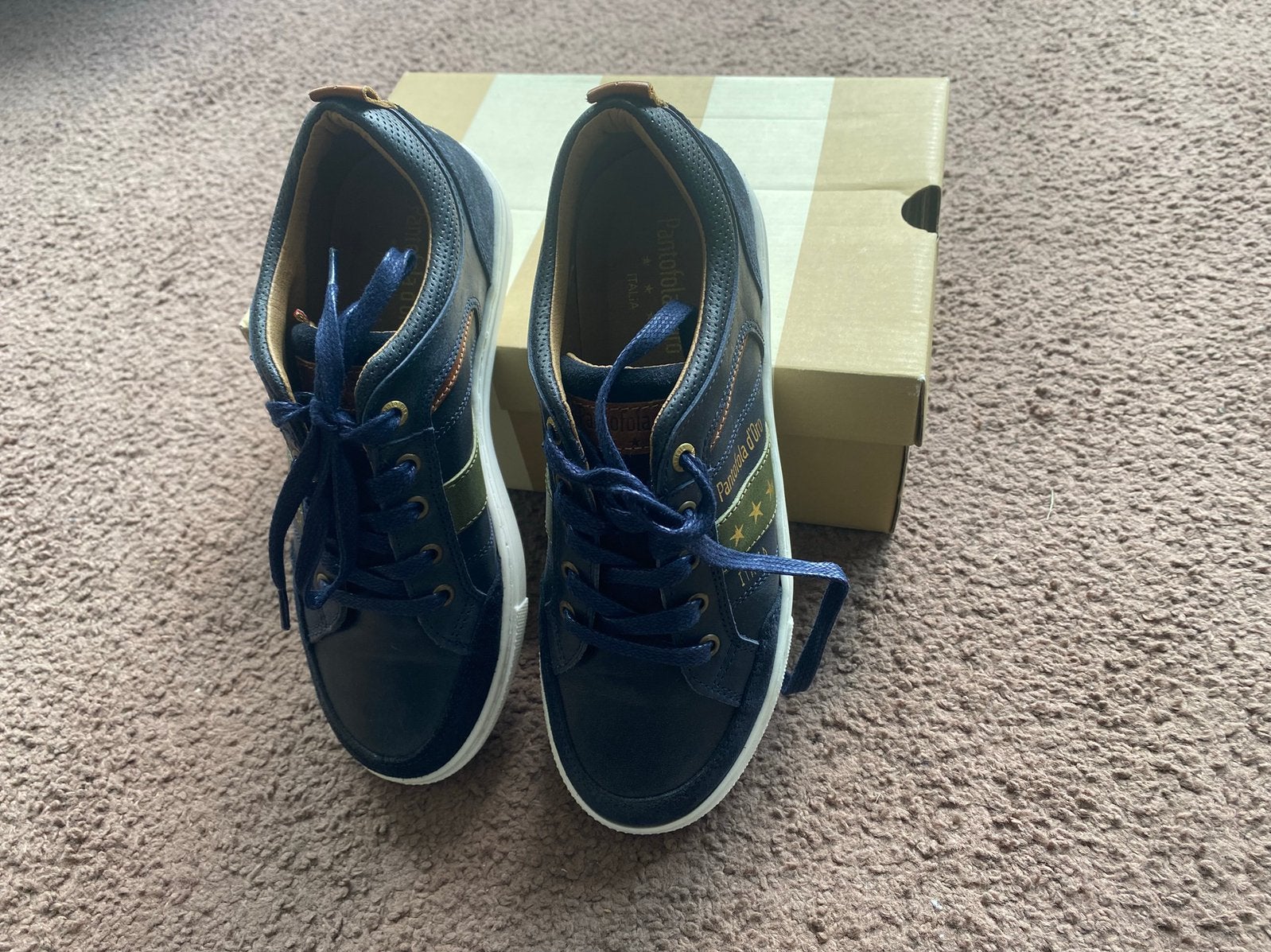 Nieuwe sneakers, Pantofola d’Oro, Monza Ragazzi, Blauw, Pantofola d’Oro, Ophalen of Verzenden, Sneakers of Gympen