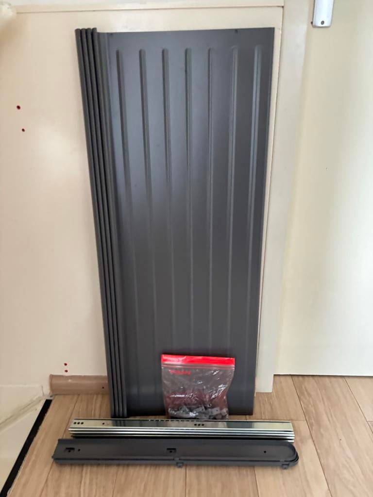 2x IKEA Komplement lade grijs - Nieuwstaat, Ophalen, 50 tot 100 cm, Zo goed als nieuw, Minder dan 100 cm