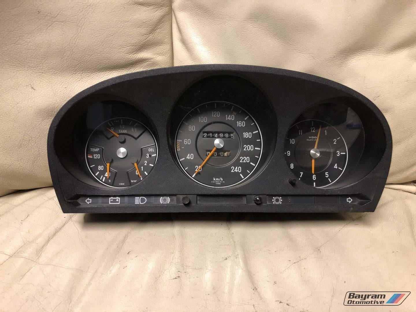Mercedes W116 tellerbak S-klasse km teller tacho oldtimer, Auto-onderdelen, Dashboard en Schakelaars, Gebruikt, -, Ophalen of Verzenden