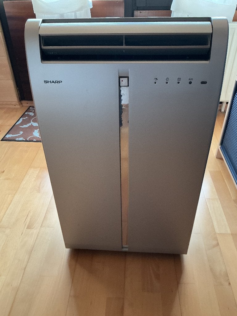 Mobiele airconditioner - Sharp CVP 09 FR, Witgoed en Apparatuur, Airco's, Ophalen, Gebruikt, Minder dan 60 m³, 3 snelheden of meer