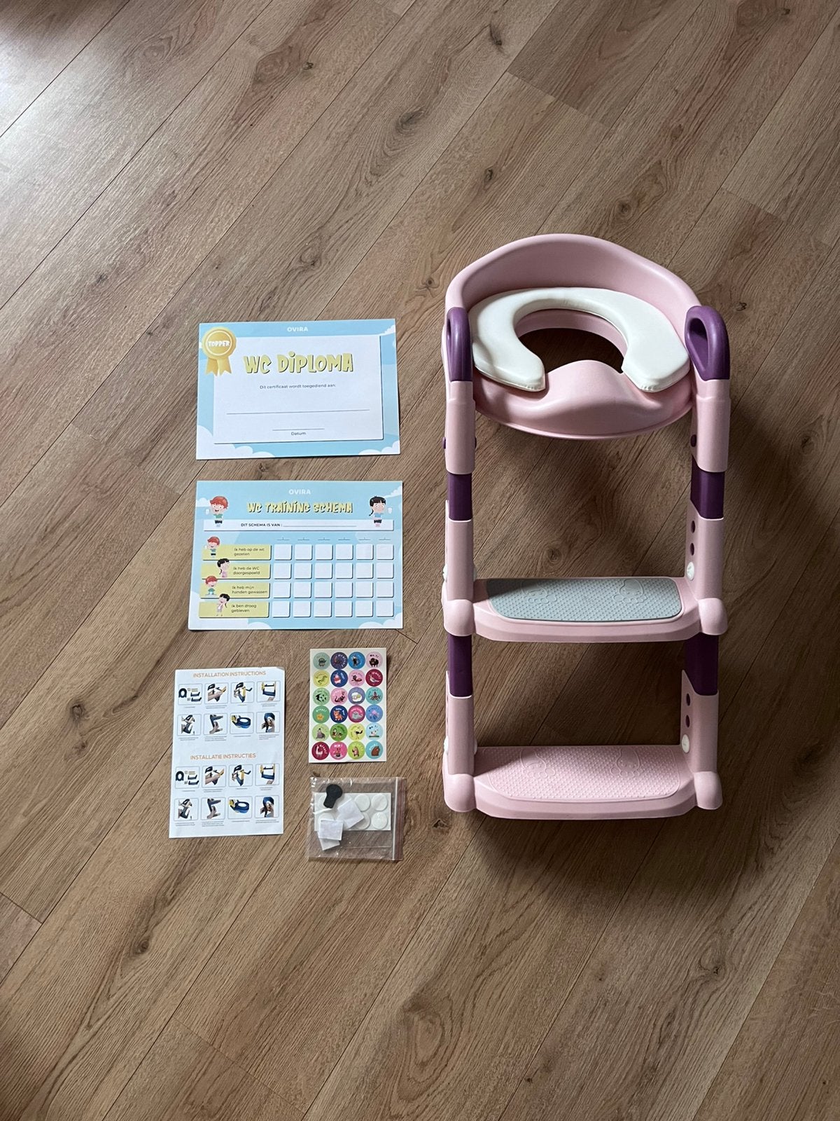 Wc verkleiner met trapje, Ophalen, Zo goed als nieuw