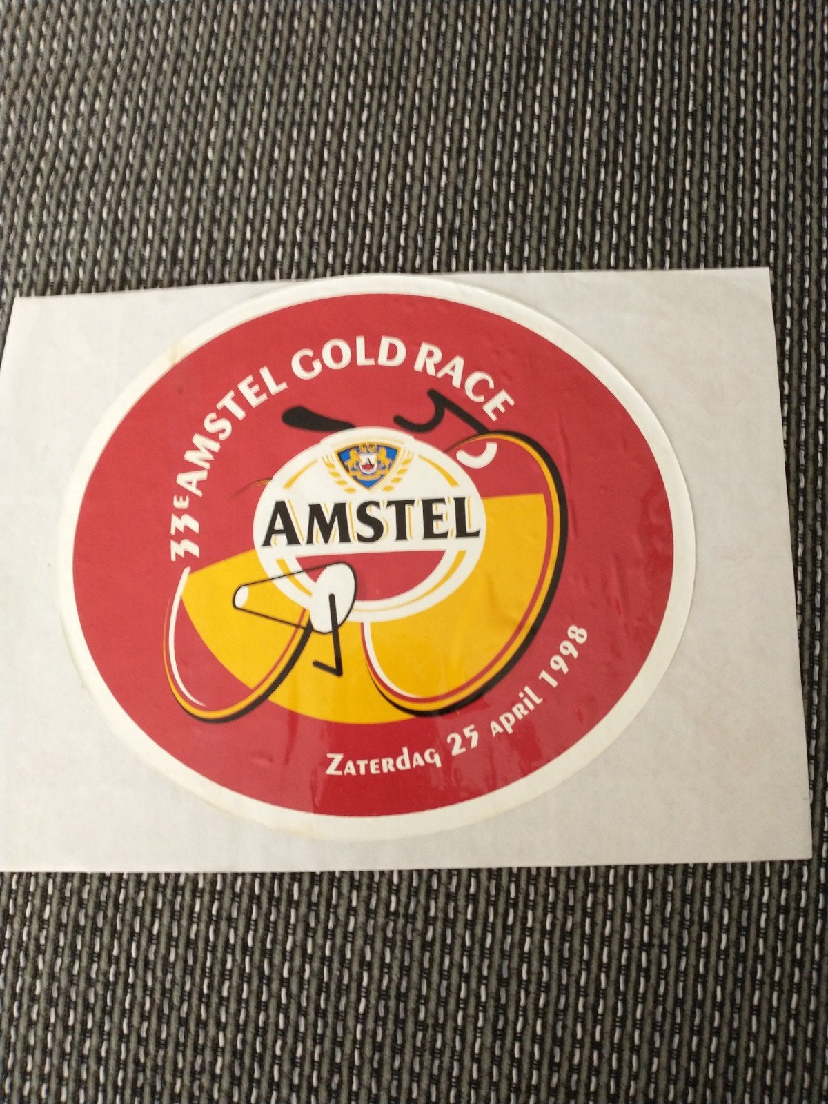 Amstel Gold Race 1998 Sticker - Zeldzaam Wieleritem, Ophalen of Verzenden