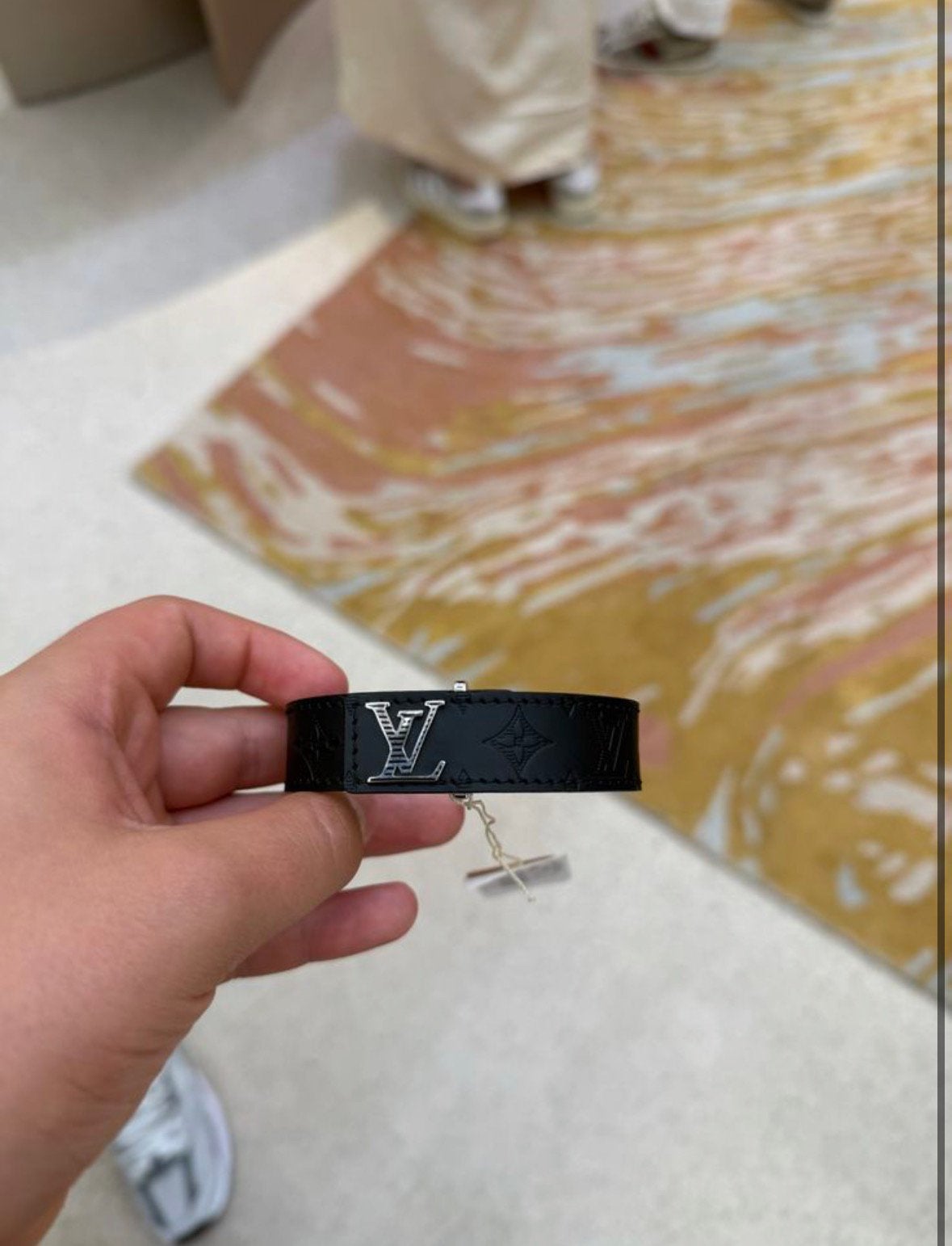 Lv armband zwart met zilver logo, Ophalen, Nieuw, Overige onderwerpen