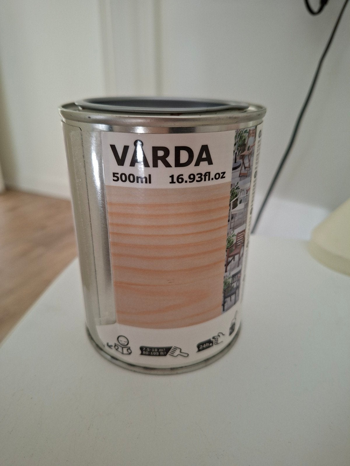 IKEA VÅRDA Houtbeschermer 500ml - Nieuw blik, Ophalen, Overige kleuren, Nieuw, Beits