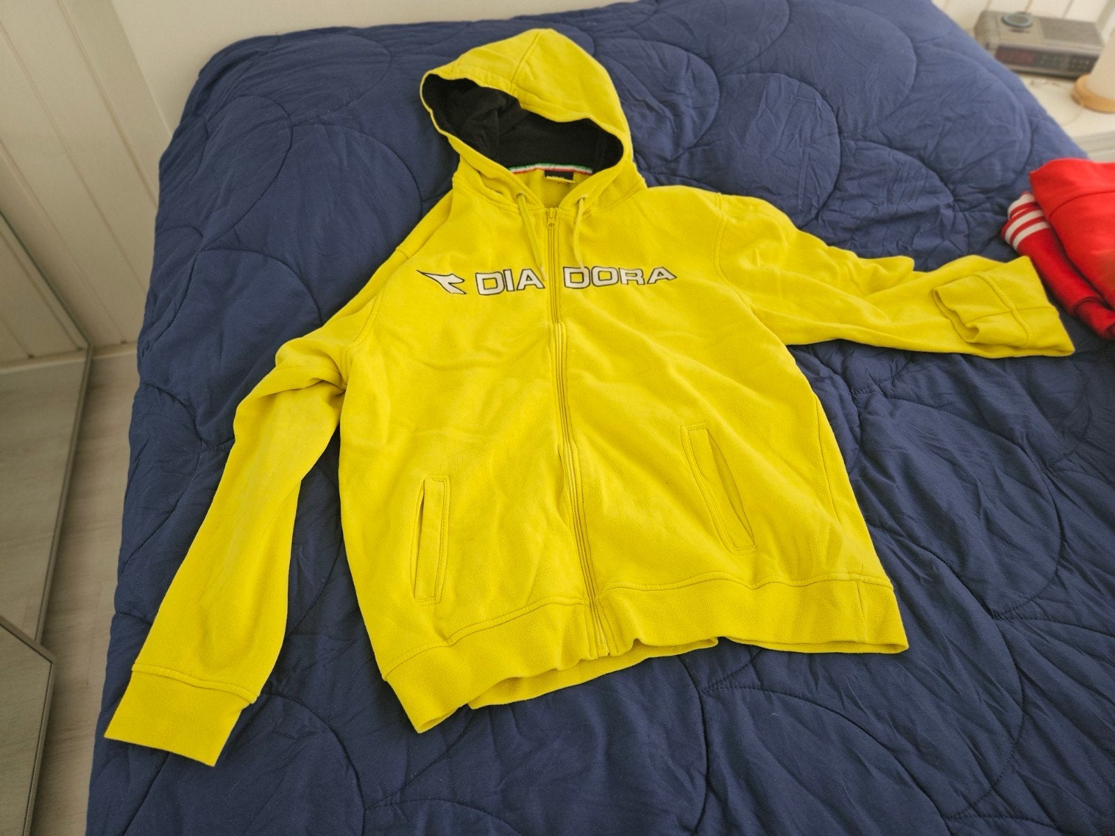 Diadora hoodie geel maat XXL, Geel, Overige maten, Ophalen of Verzenden, Gedragen