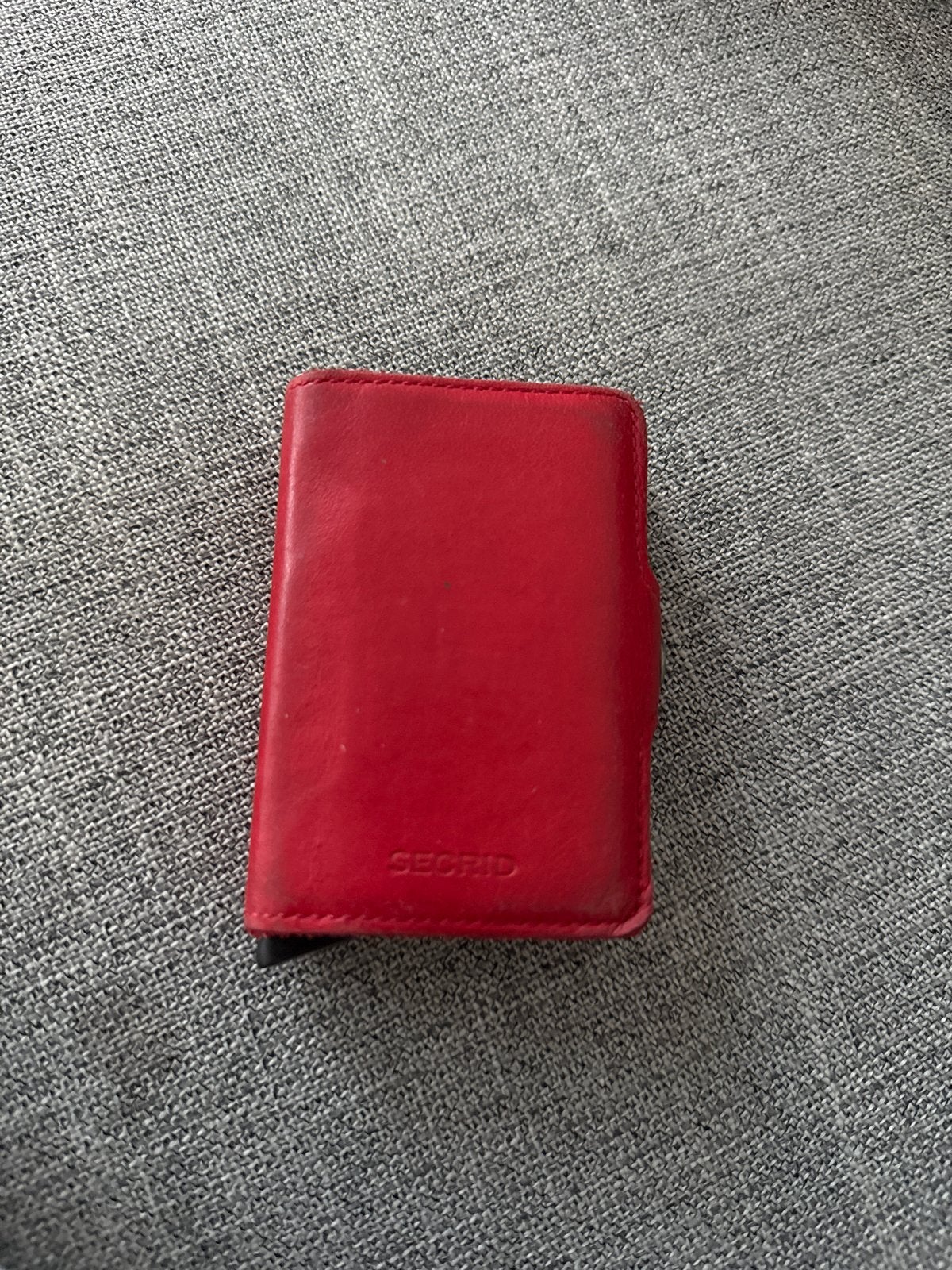 Secrid Twinwallet - Rode Leren Pasjeshouder, Overige merken, Gebruikt, Ophalen of Verzenden, Leer