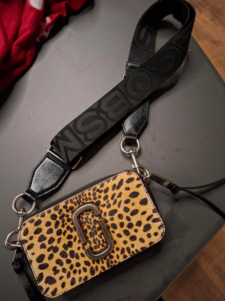 Marc jacobs the snapshot handtas schoudertas zwart beige, Ophalen of Verzenden, Zo goed als nieuw, Zwart, Handtas