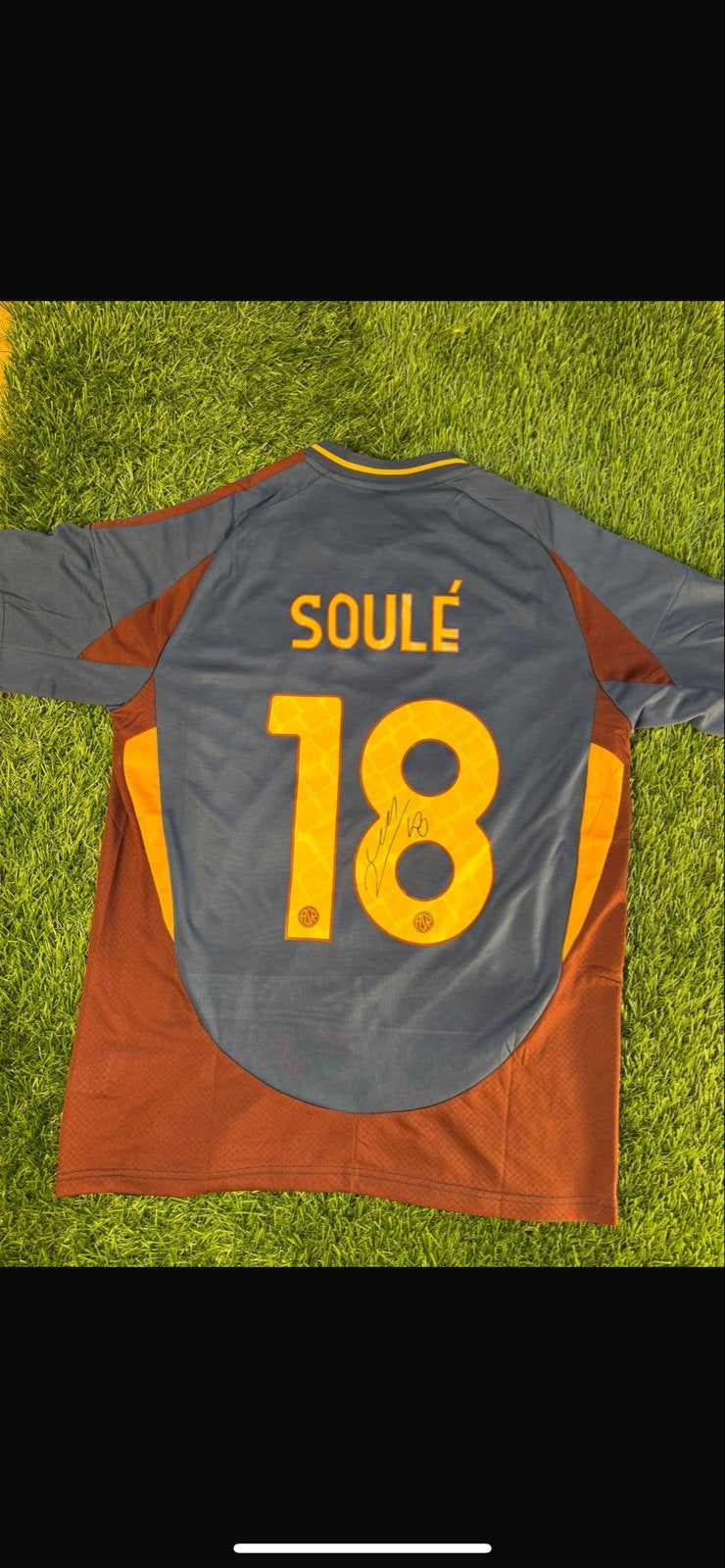 Gesigneerd AS Roma voetbalshirt - Soule 18, Ophalen of Verzenden, Zo goed als nieuw, Shirt