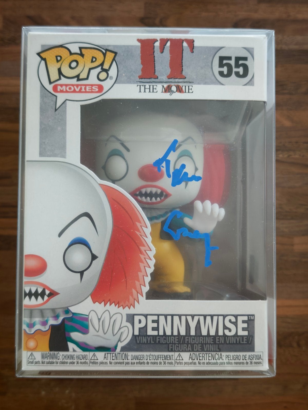 Funko Pop Pennywise IT signed by Tim Curry, Ophalen of Verzenden, Nieuw