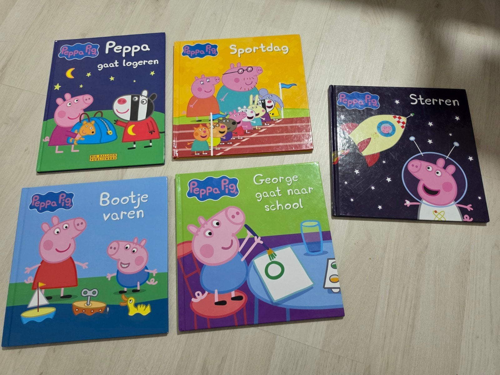 Peppa Pig Boeken - Set van 5, Gelezen, Fictie algemeen, Jongen of Meisje, Ophalen of Verzenden