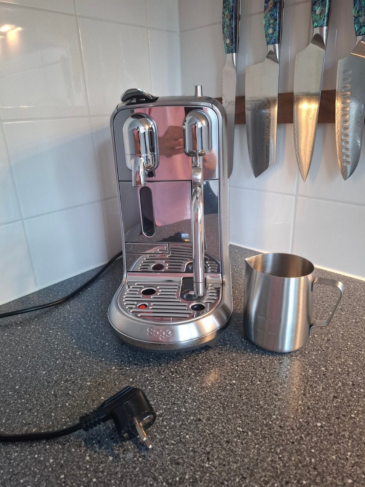 Sage Nespresso Creatista Plus SNE800BSS RVS Koffiemachine, Witgoed en Apparatuur, Ophalen, Koffiemachine, Koffiepads en cups, Afneembaar waterreservoir