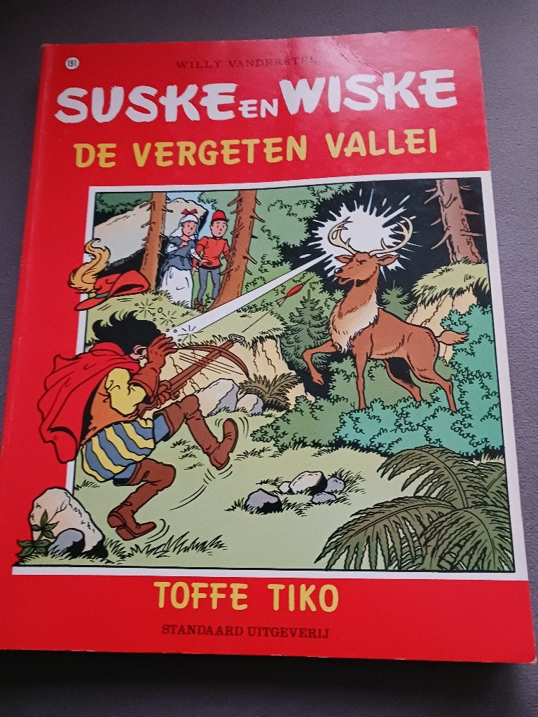 Suske en wiske 'De vergeten vallei' en 'Toffe Tiko', Eén stripboek, Ophalen of Verzenden, Zo goed als nieuw, Willy Vandersteen