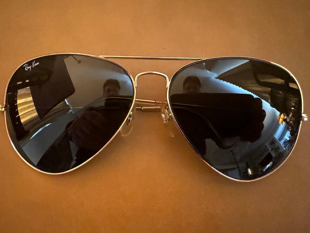 Vintage B&L zonnebril Ray-Ban Aviator grey 62mm A2, Ray-Ban USA, Zonnebril, Overige kleuren, Ophalen of Verzenden