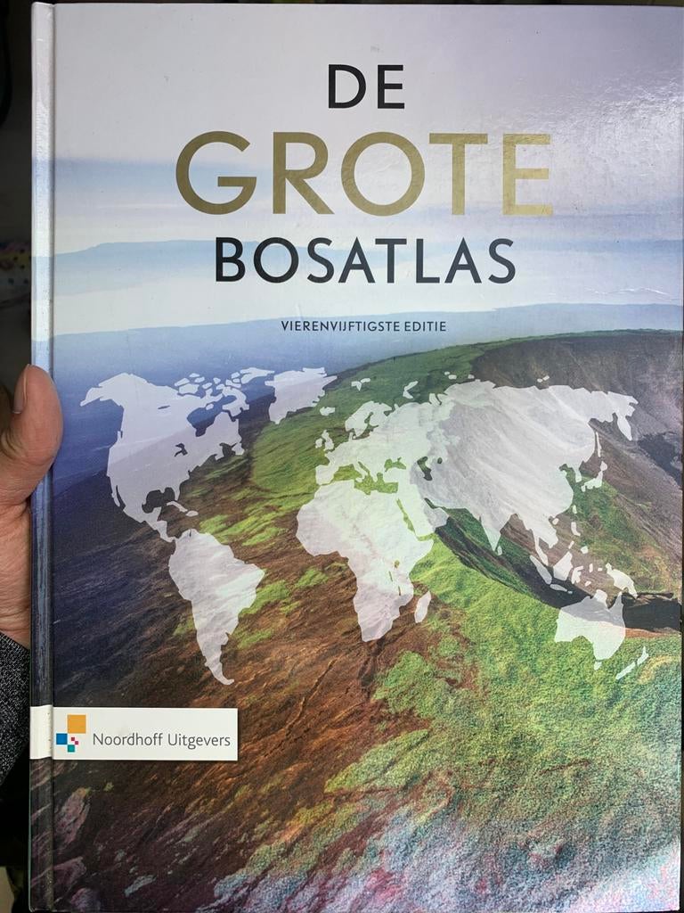 Grote bosatlas 54 editie, Boeken, Atlassen en Landkaarten, Ophalen, Bosatlas, 2000 tot heden, Zo goed als nieuw