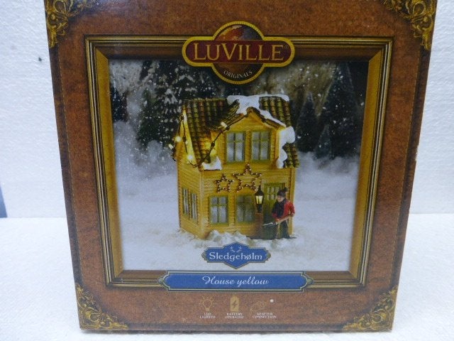 luville house Yellow kerstdorp kersthuisje accessoire kerst, Ophalen of Verzenden, Zo goed als nieuw