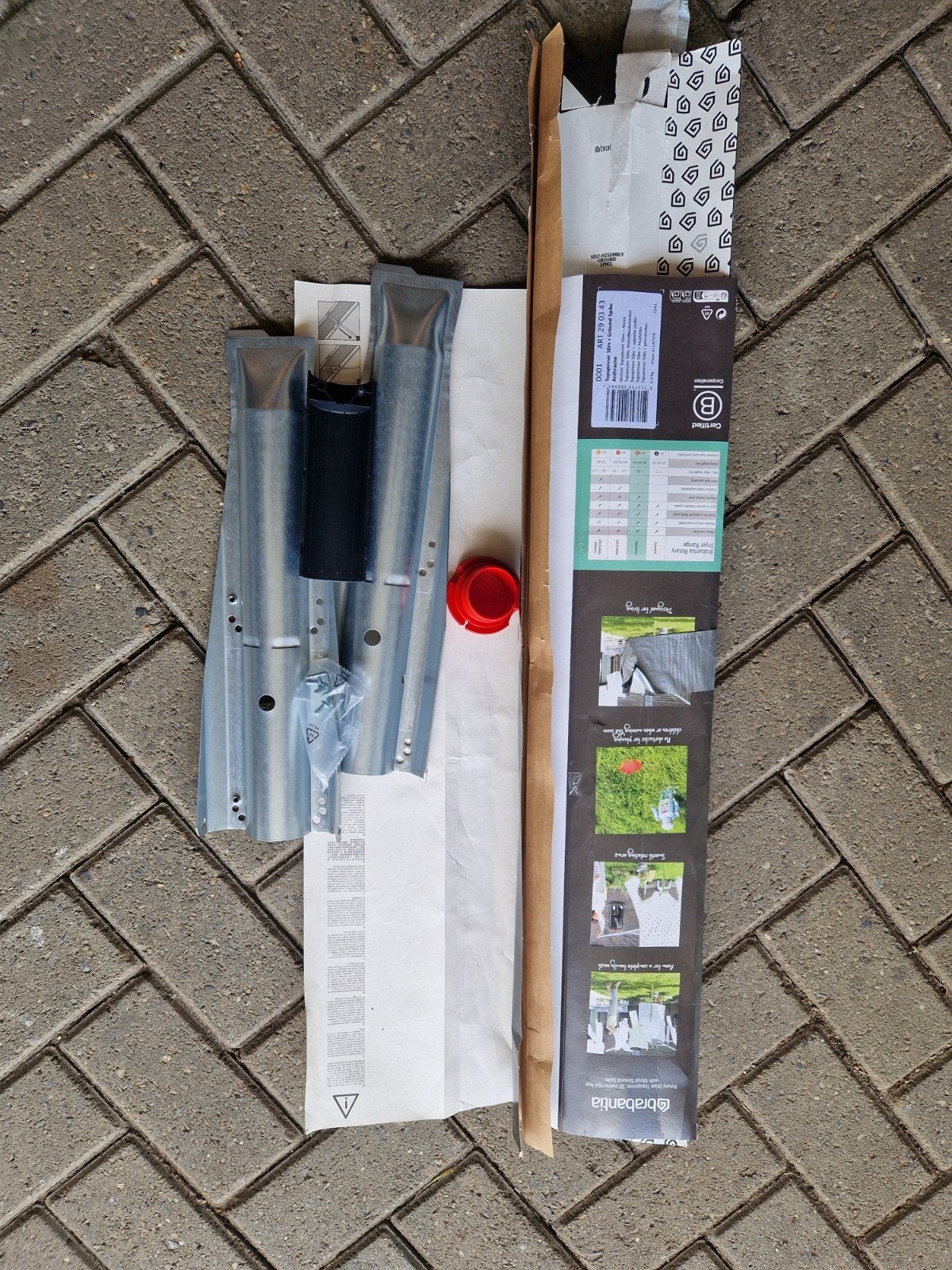 Brabantia grondpin voor wasmolen of parasol - Nieuw, Ophalen, Nieuw