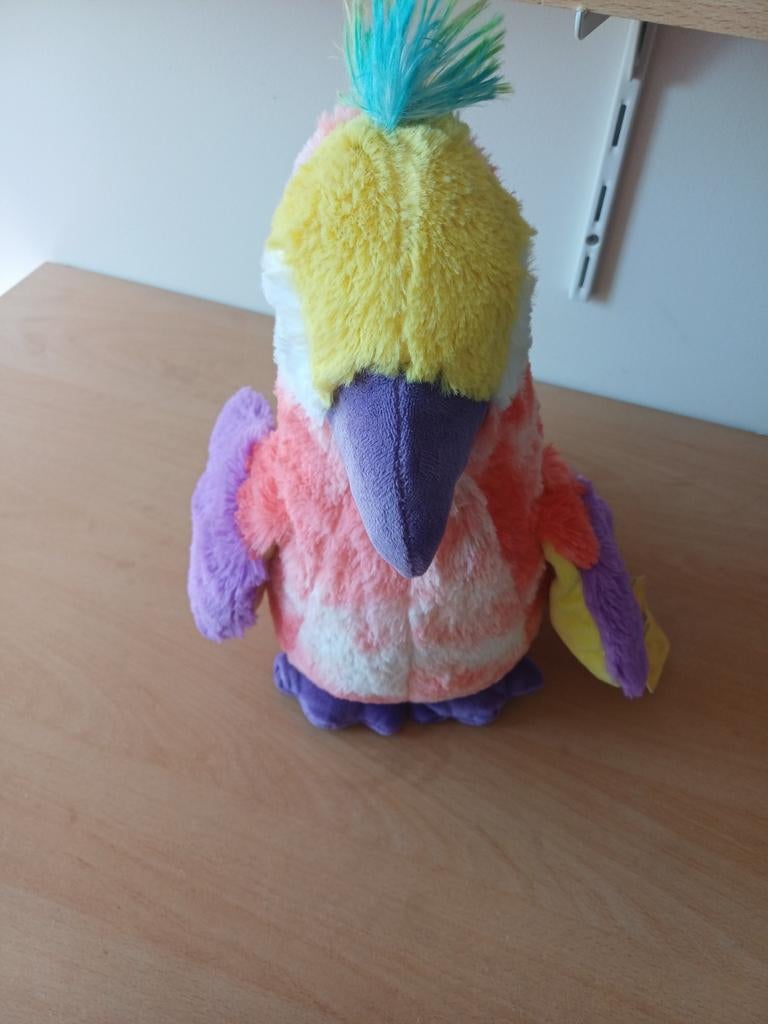 Kleurrijke papegaai knuffel van Sunkid,, Overige merken, Overige karakters, Overige typen, Nieuw