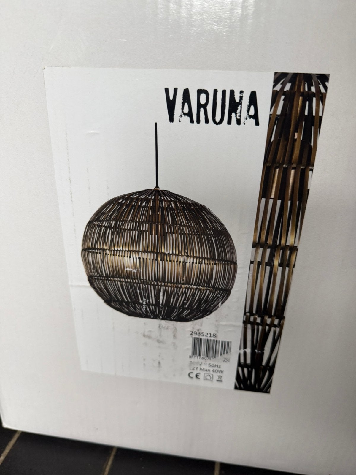 Hanglamp Varuna, Ophalen of Verzenden, Nieuw, Metaal, Minder dan 50 cm