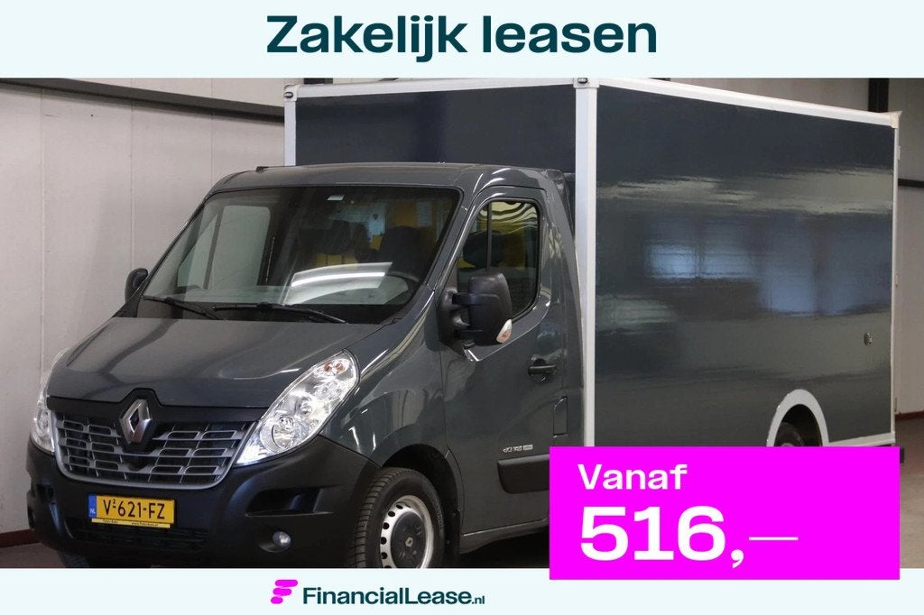 Renault Master 2.3 dCi 150 PK HANDGESCHAKELD LOWLINER VERKOO, Auto's, Bestelauto's, Bedrijf, Lease, Financial lease, ABS, Airconditioning