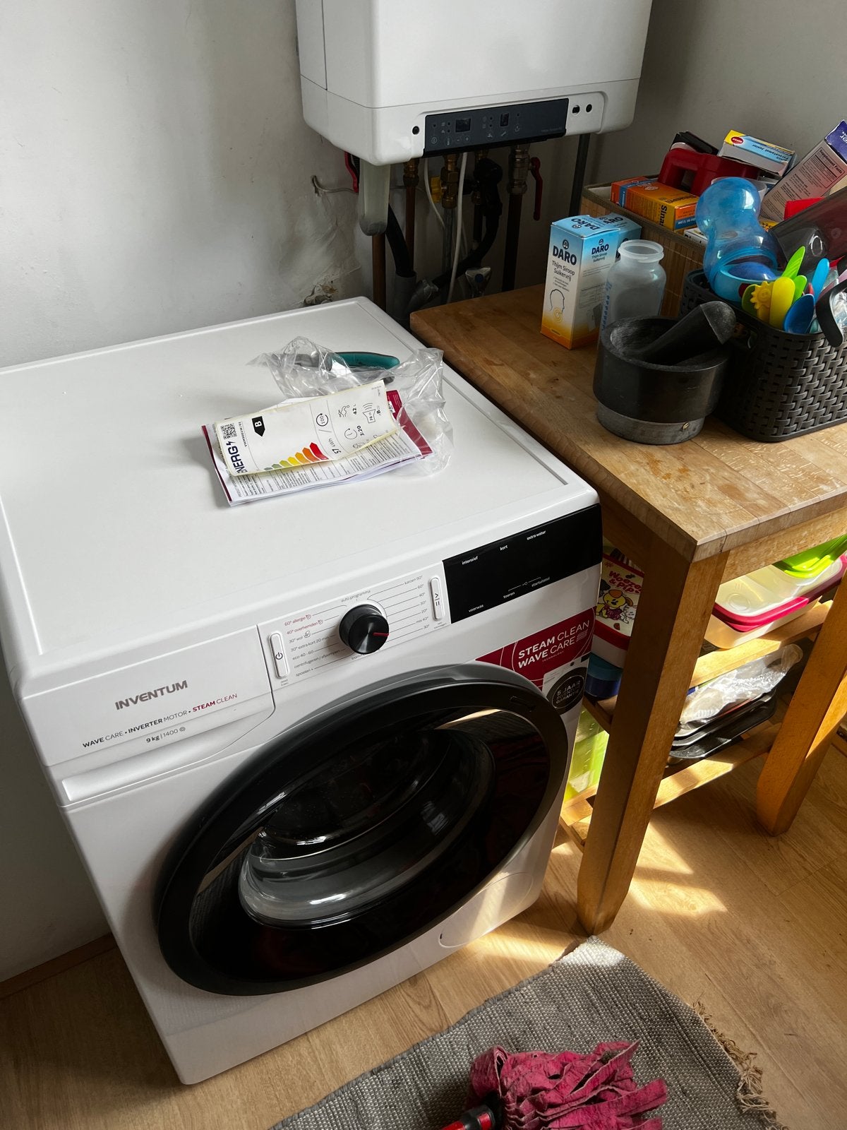 Foto 3 van Inventum Wasmachine 9 kg - 1400 TPM - Stoomfunctie (Energie