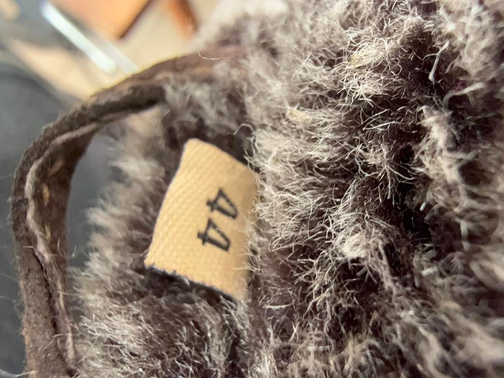 Splendido bruine suède jas met bontvoering - Maat 44, Kleding | Dames, Ophalen, Zo goed als nieuw, Maat 42/44 (L), Bruin