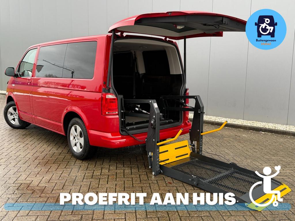 Volkswagen Transporter Multivan Caravelle (2019) Rolstoelbus, Stof, Gebruikt, Zwart, 4 cilinders