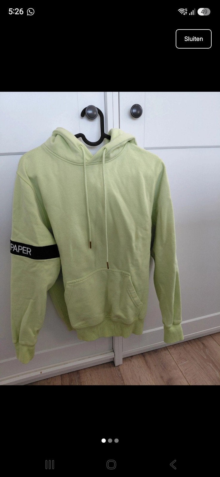 Groene hoodie x Daily Paper, Daily Paper, Ophalen of Verzenden, Zo goed als nieuw, Maat 34 (XS) of kleiner