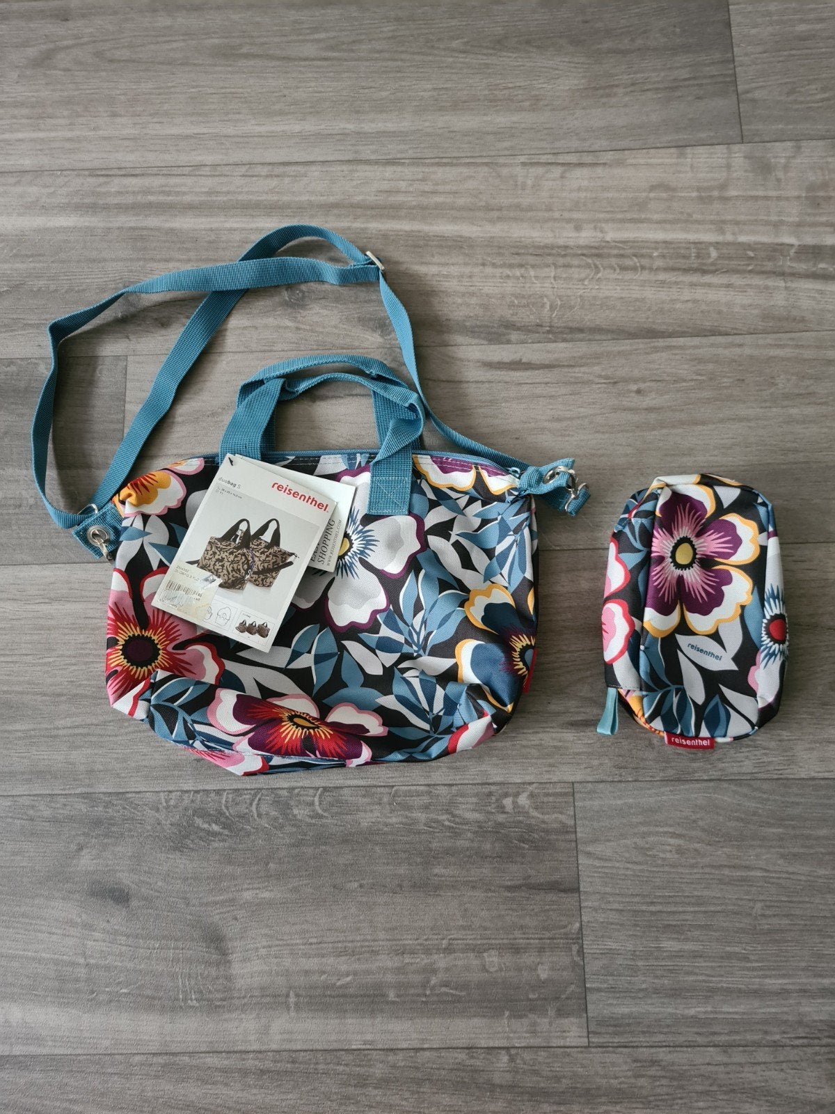 Reisenthel Allrounder - Flower - Blauw, Ophalen, Nieuw, Blauw, Shopper