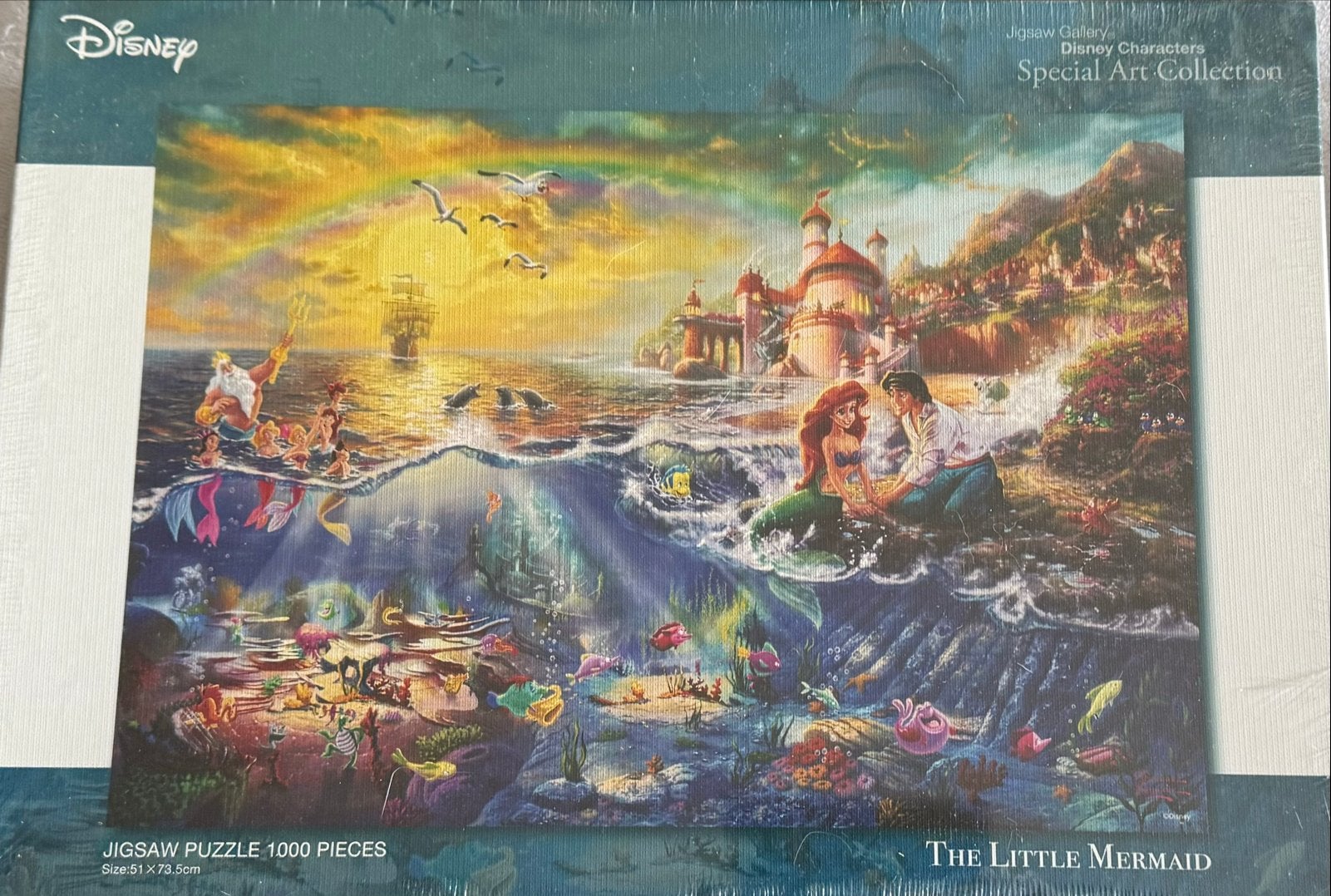 Disney De Kleine Zeemeermin puzzel 1000 stukjes nieuw Tenyo, Ophalen of Verzenden, 500 t/m 1500 stukjes, Nieuw, Legpuzzel