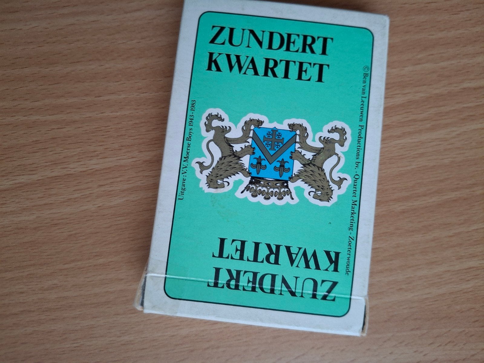 Zundert Kwartetspel - Bloemencorso editie, Drie of vier spelers, Ophalen of Verzenden, Gebruikt, V.V. Moerse Boys 1913-1981 / Quartet Marketing Zoeterwoude